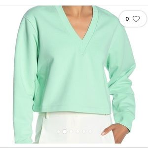 Tibi Mint Green Pullover V Neck Size Small, Worn twice.